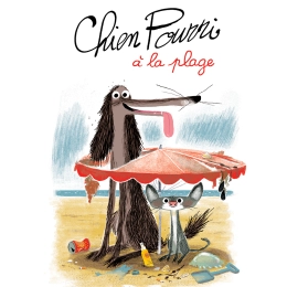 Chien Pourri à la plage